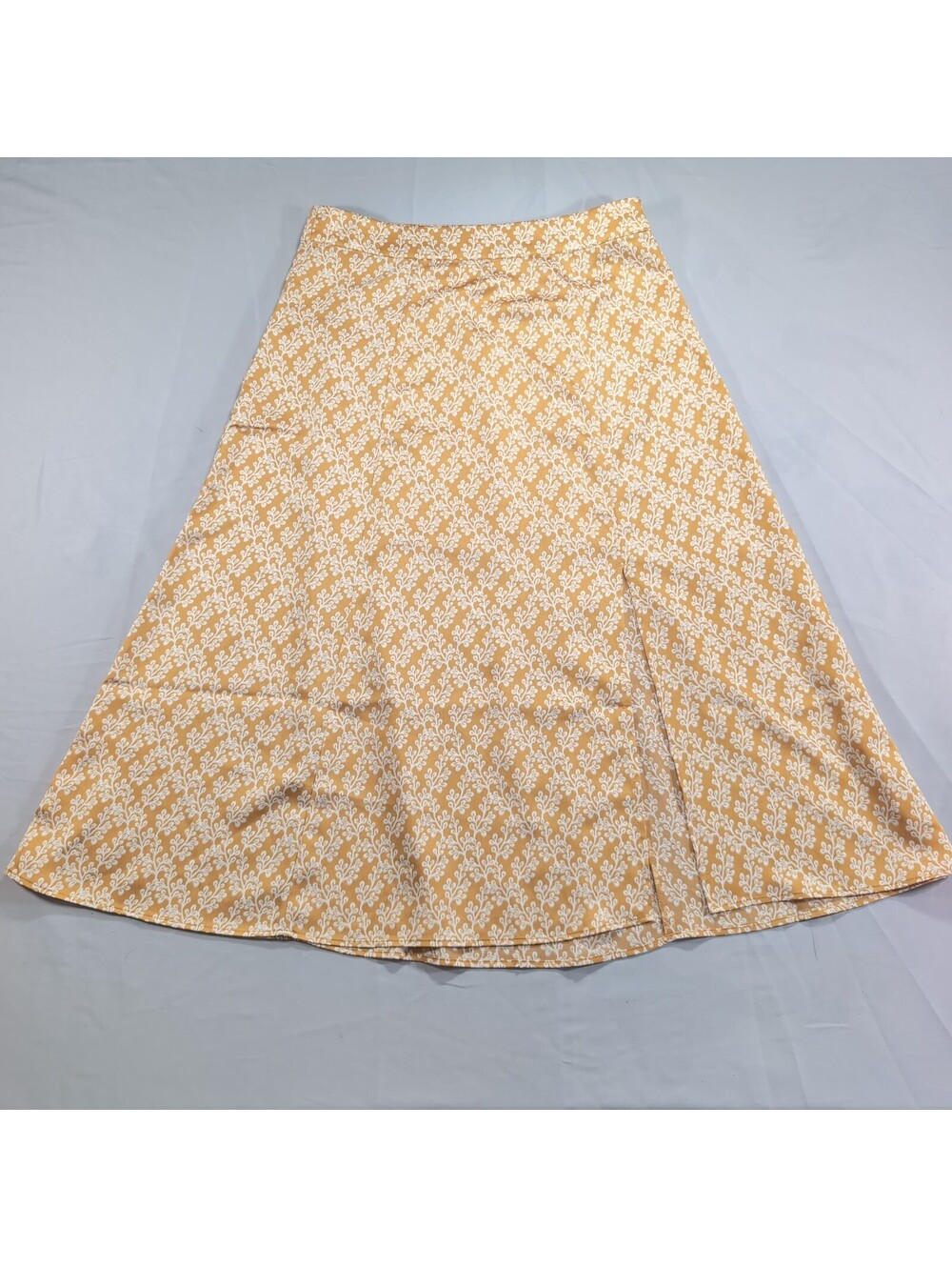 LOFT Floral Vine Print Midi A-Line Skirt Size 4